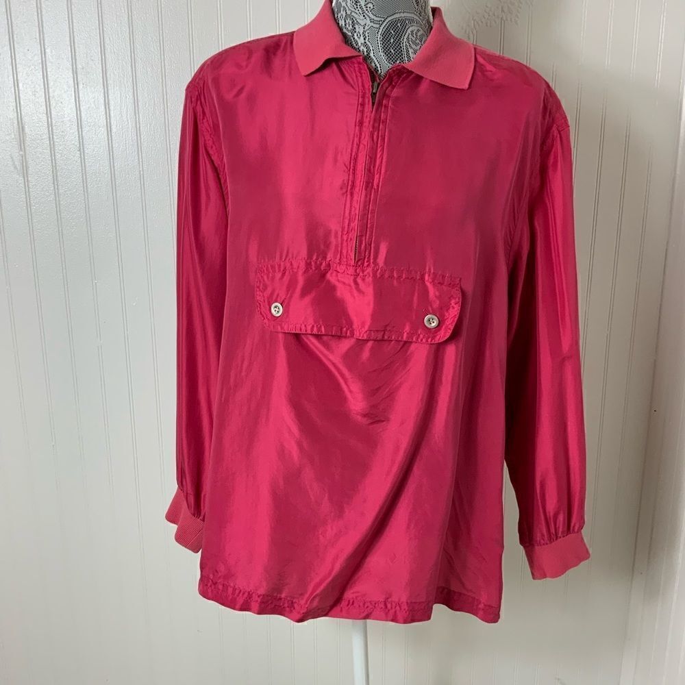 Women’s Vintage Soliloquy 100% silk shirt